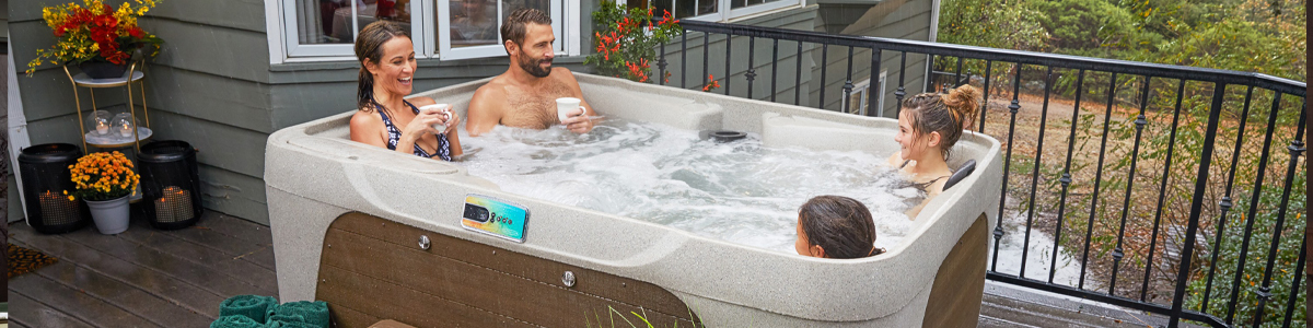 Jacuzzi en famille